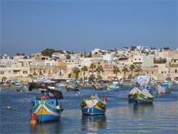 De haven van Marsaxlokk
