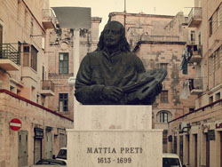 Standbeeld van Mattia Preti te Valletta