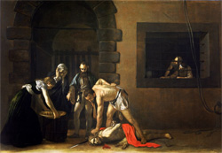 The beheading of Saint John the Baptist