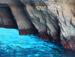 Een kijkje in de Blue grotto